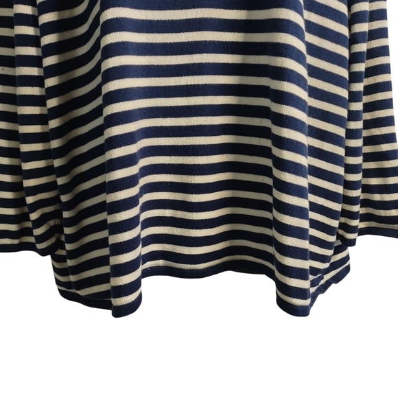 Alfred Dunner Women's Navy Striped Butterfly Floral Sweater Plus Size 3X - Picture 4 of 9